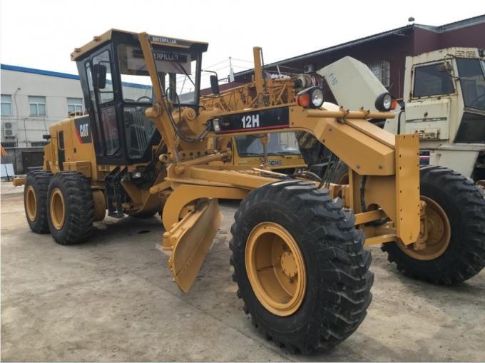 123KW 2000rpm Power Caterpillar 12H Used Road Grader 0