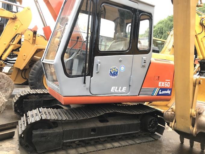 6000kg 0.3CBM Speed 5km/H EX60-1 Second Hand Hitachi Diggers 0